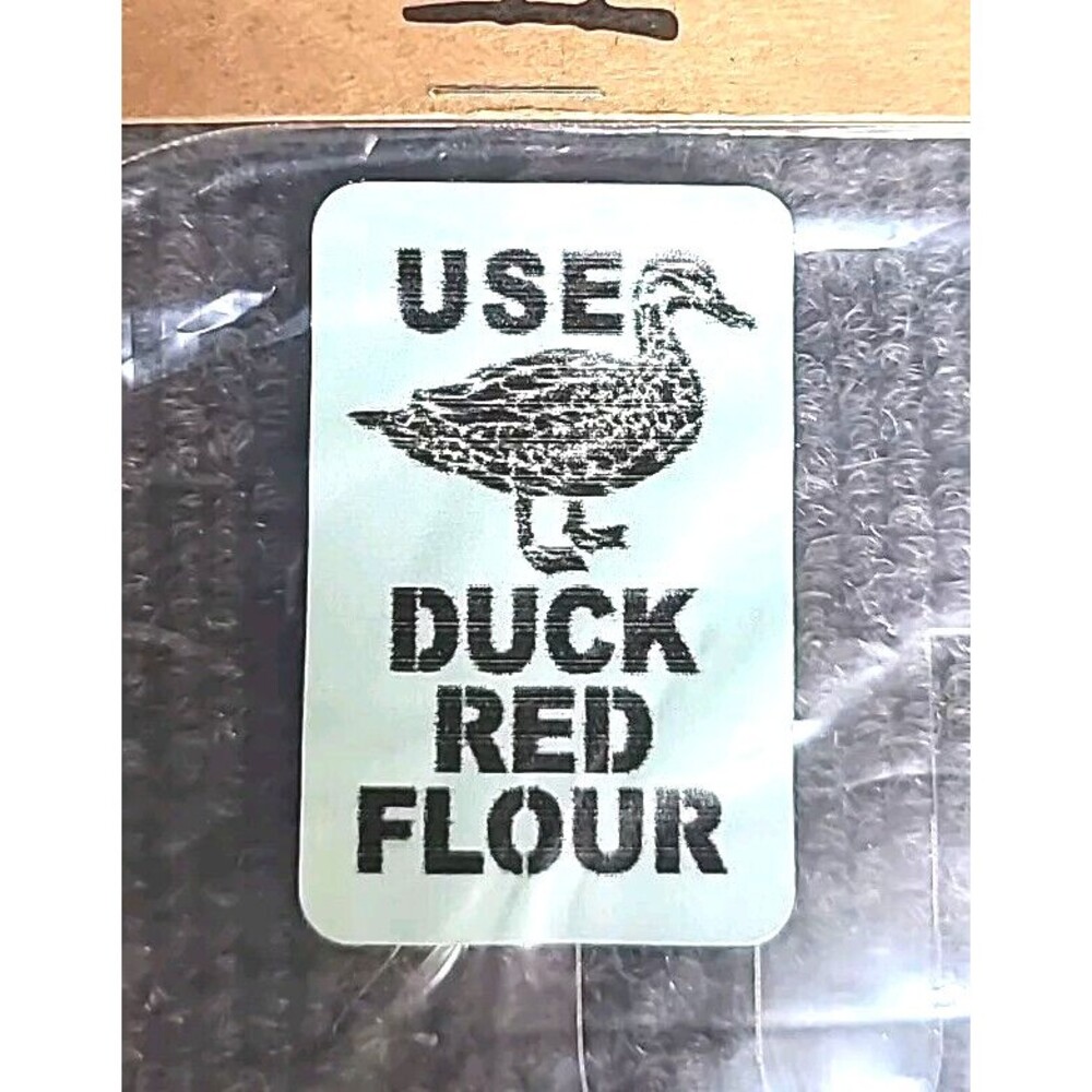 NEW JRV 15mil Reusable "Duck Red Flour" Stencil 17x11